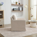 Gray Chenille Swivel Accent Chair, Single Seat, 360° Rotating