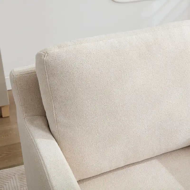 Gray Chenille Swivel Accent Chair, Single Seat, 360° Rotating