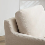 Gray Chenille Swivel Accent Chair, Single Seat, 360° Rotating