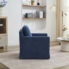 Gray Chenille Swivel Accent Chair, Single Seat, 360° Rotating