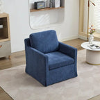 Gray Chenille Swivel Accent Chair, Single Seat, 360° Rotating