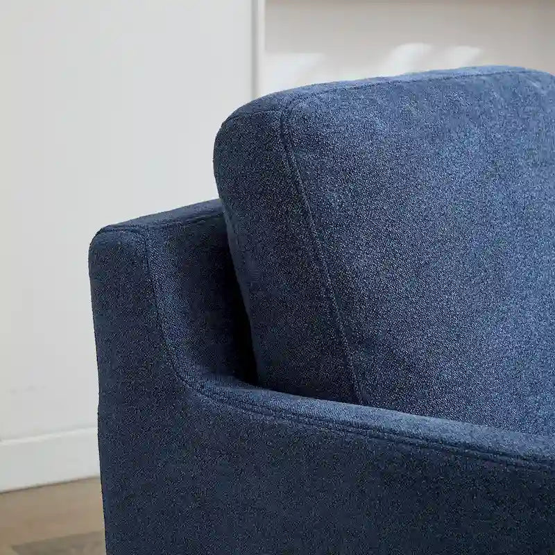 Gray Chenille Swivel Accent Chair, Single Seat, 360° Rotating