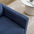 Gray Chenille Swivel Accent Chair, Single Seat, 360° Rotating