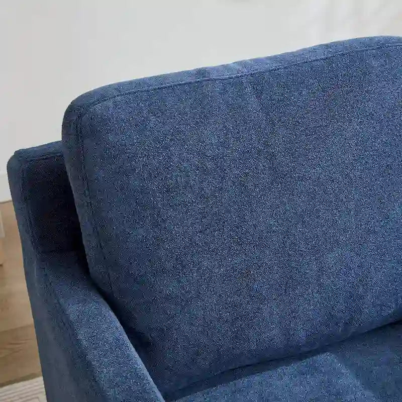 Gray Chenille Swivel Accent Chair, Single Seat, 360° Rotating