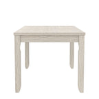 Grey Solid Wood Dining Table with Square Legs, Seats 4–6