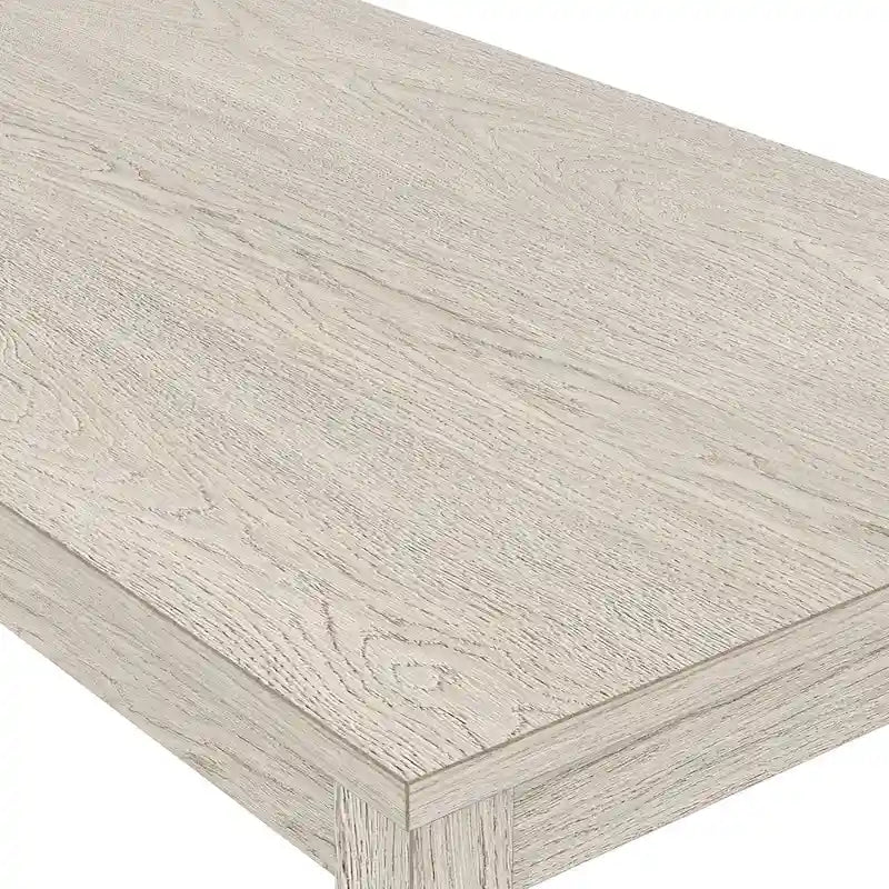 Grey Solid Wood Dining Table with Square Legs, Seats 4–6