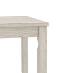 Grey Solid Wood Dining Table with Square Legs, Seats 4–6