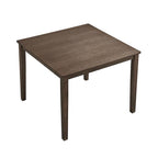 5-Piece Square Dining Set, Slat Back Chairs, Seats 4