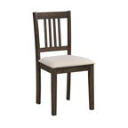 5-Piece Square Dining Set, Slat Back Chairs, Seats 4