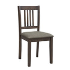 5-Piece Square Dining Set, Slat Back Chairs, Seats 4