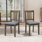 5-Piece Square Dining Set, Slat Back Chairs, Seats 4