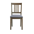 5-Piece Square Dining Set, Slat Back Chairs, Seats 4