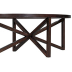 Clear Glass Top & Wood Base Table – Natural / End Table & Coffee Table
