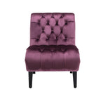 Velvet Barrel Accent Chair with Wood Legs – Single Seat, Multiple Colors