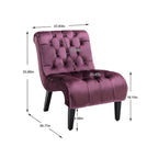 Velvet Barrel Accent Chair with Wood Legs – Single Seat, Multiple Colors