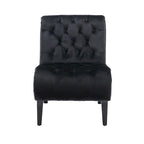 Velvet Barrel Accent Chair with Wood Legs – Single Seat, Multiple Colors
