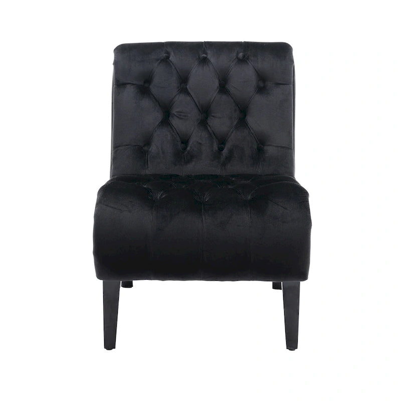 Velvet Barrel Accent Chair with Wood Legs – Single Seat, Multiple Colors