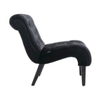 Velvet Barrel Accent Chair with Wood Legs – Single Seat, Multiple Colors