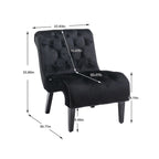 Velvet Barrel Accent Chair with Wood Legs – Single Seat, Multiple Colors