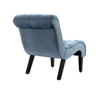 Velvet Barrel Accent Chair with Wood Legs – Single Seat, Multiple Colors