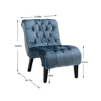 Velvet Barrel Accent Chair with Wood Legs – Single Seat, Multiple Colors