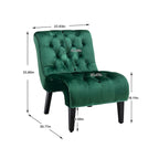 Velvet Barrel Accent Chair with Wood Legs – Single Seat, Multiple Colors