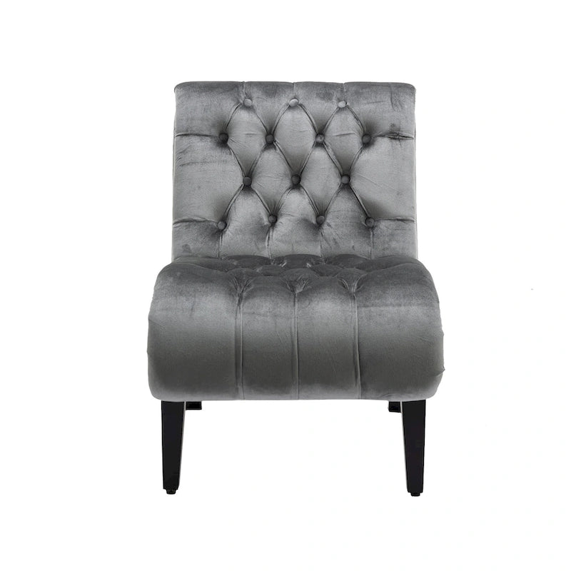 Velvet Barrel Accent Chair with Wood Legs – Single Seat, Multiple Colors