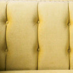 Nall Transitional Fabric Upholstered Tufted Back Tuxedo Arms Sofa by Furniture of America