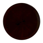 Dark Brown Round Pedestal Accent Table, Traditional Style, Single