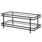 Brass/Blackened Bronze 4-Tier Arched Steel & Glass Display Shelf