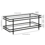 Brass/Blackened Bronze 4-Tier Arched Steel & Glass Display Shelf