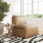 Espresso / Acorn Faux Leather Power Recliner, Single Seat