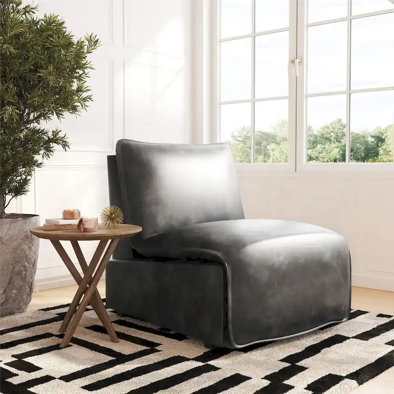 Espresso / Acorn Faux Leather Power Recliner, Single Seat
