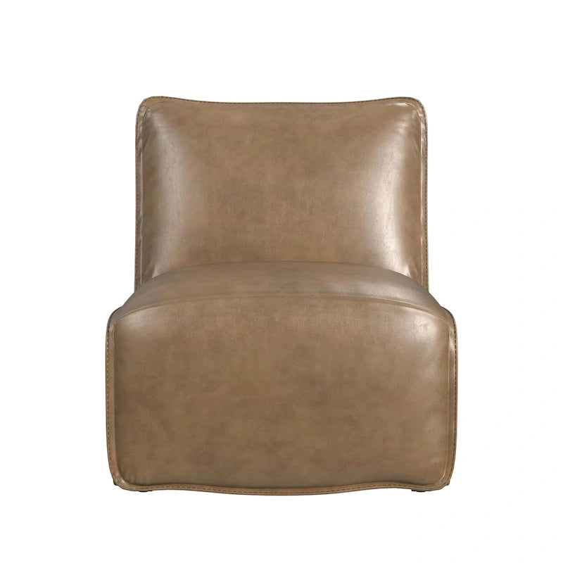 Espresso / Acorn Faux Leather Power Recliner, Single Seat