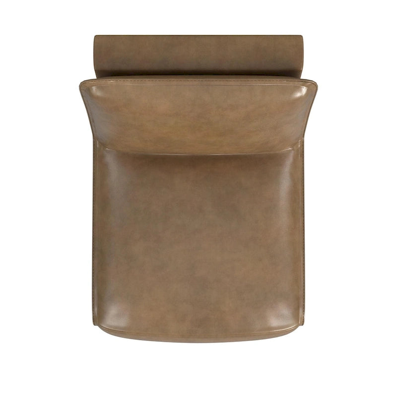 Espresso / Acorn Faux Leather Power Recliner, Single Seat