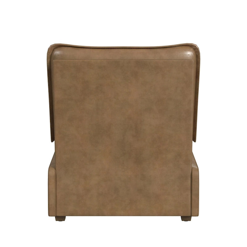 Espresso / Acorn Faux Leather Power Recliner, Single Seat