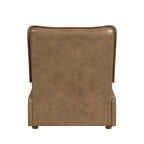 Espresso / Acorn Faux Leather Power Recliner, Single Seat