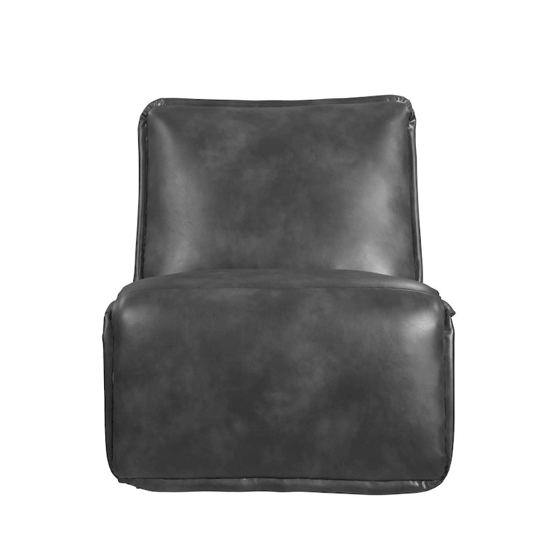 Espresso / Acorn Faux Leather Power Recliner, Single Seat