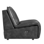 Espresso / Acorn Faux Leather Power Recliner, Single Seat