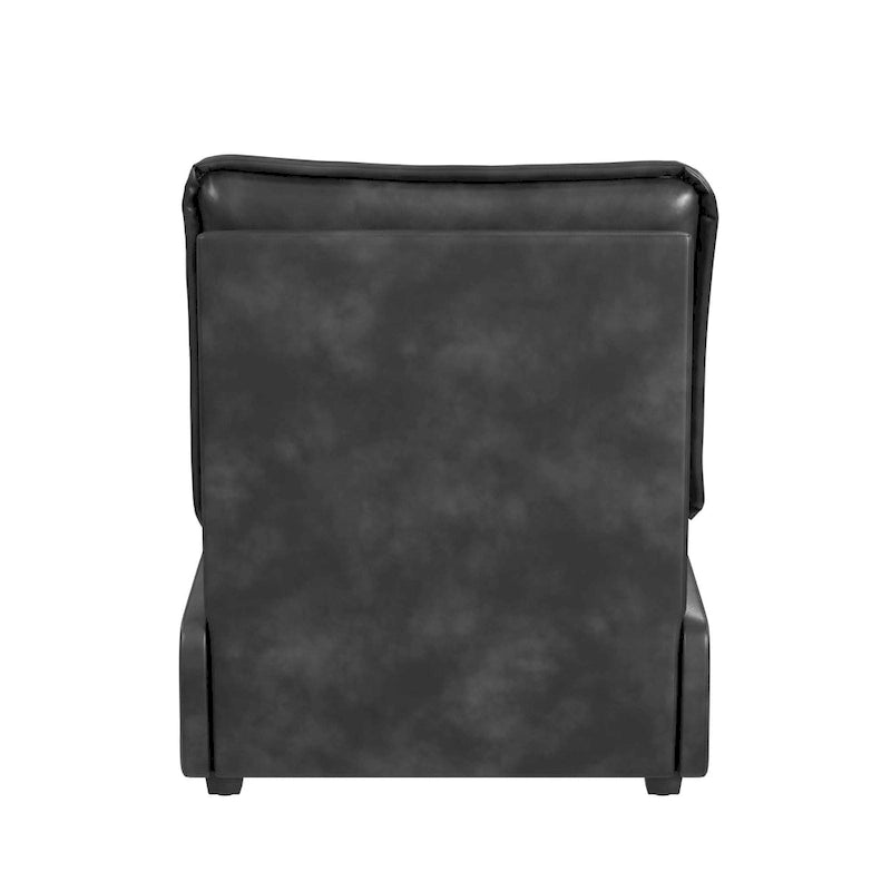 Espresso / Acorn Faux Leather Power Recliner, Single Seat