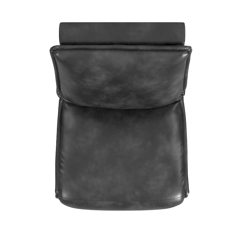 Espresso / Acorn Faux Leather Power Recliner, Single Seat