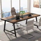 6FT Rectangle Conference Table, 70.87 Meeting Table for 6-8 People