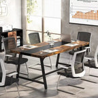 6FT Rectangle Conference Table, 70.87 Meeting Table for 6-8 People