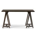 WYNDENHALL Hawkins SOLID WOOD Modern Industrial 56 inch Wide Writing Desk