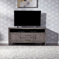 Dusty Charcoal Distressed 66" TV Console, Fits up to 72" TVs