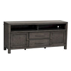 Dusty Charcoal Distressed 66" TV Console, Fits up to 72" TVs