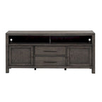 Dusty Charcoal Distressed 66" TV Console, Fits up to 72" TVs