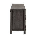 Dusty Charcoal Distressed 66" TV Console, Fits up to 72" TVs