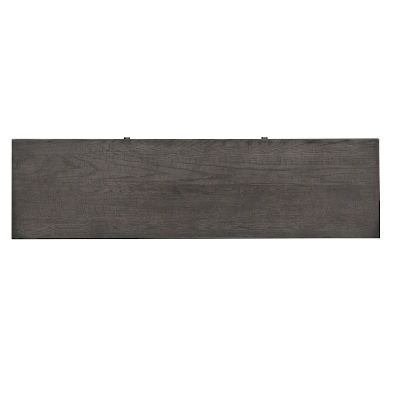 Dusty Charcoal Distressed 66" TV Console, Fits up to 72" TVs