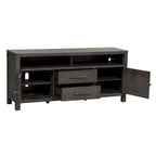 Dusty Charcoal Distressed 66" TV Console, Fits up to 72" TVs